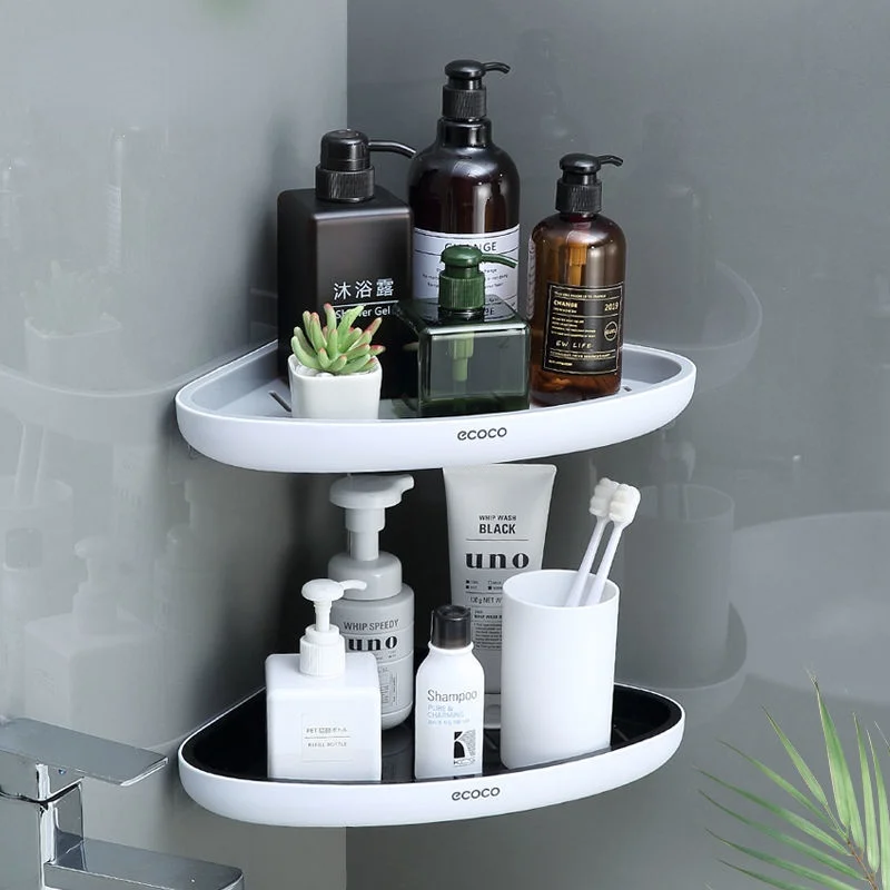 

Bathroom tripod, bathroom storage rack, wall-mounted storage, punch-free vanity, wall rack, basket shelf, kitchen shelf rack