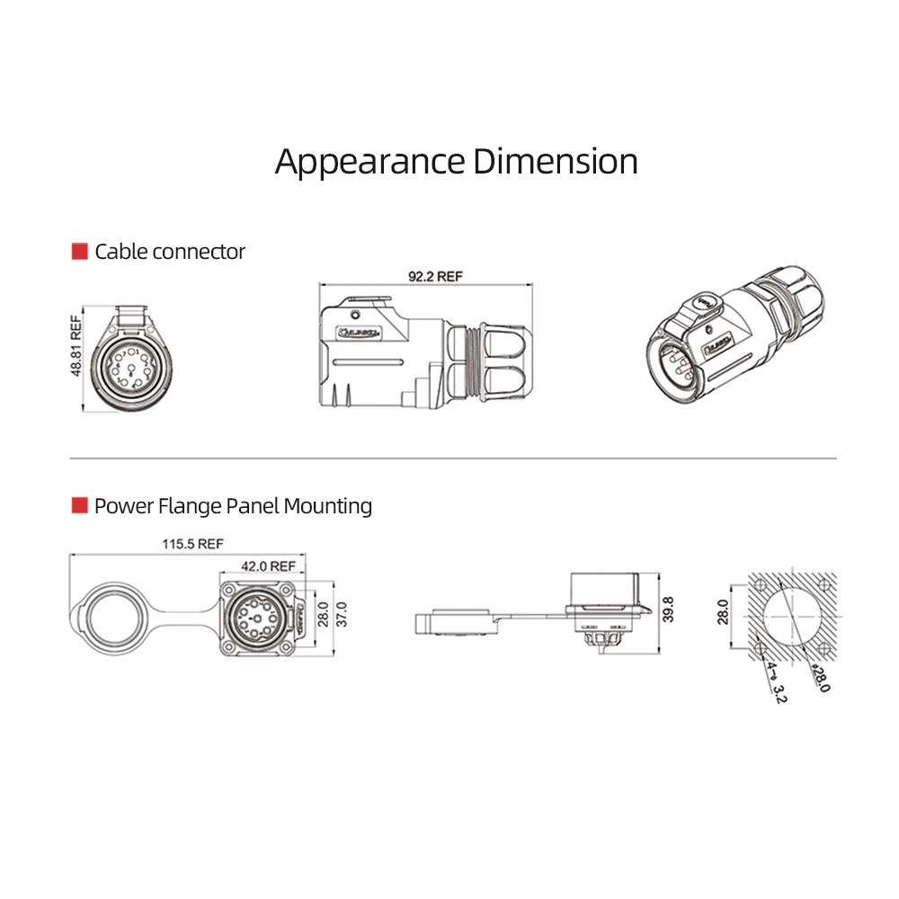 

LP28 15Amp Power Industrial Circular Solder Soldering Waterproof IP67 M28 8 Pin Aviation Connector Male Plug Female Socket Jack
