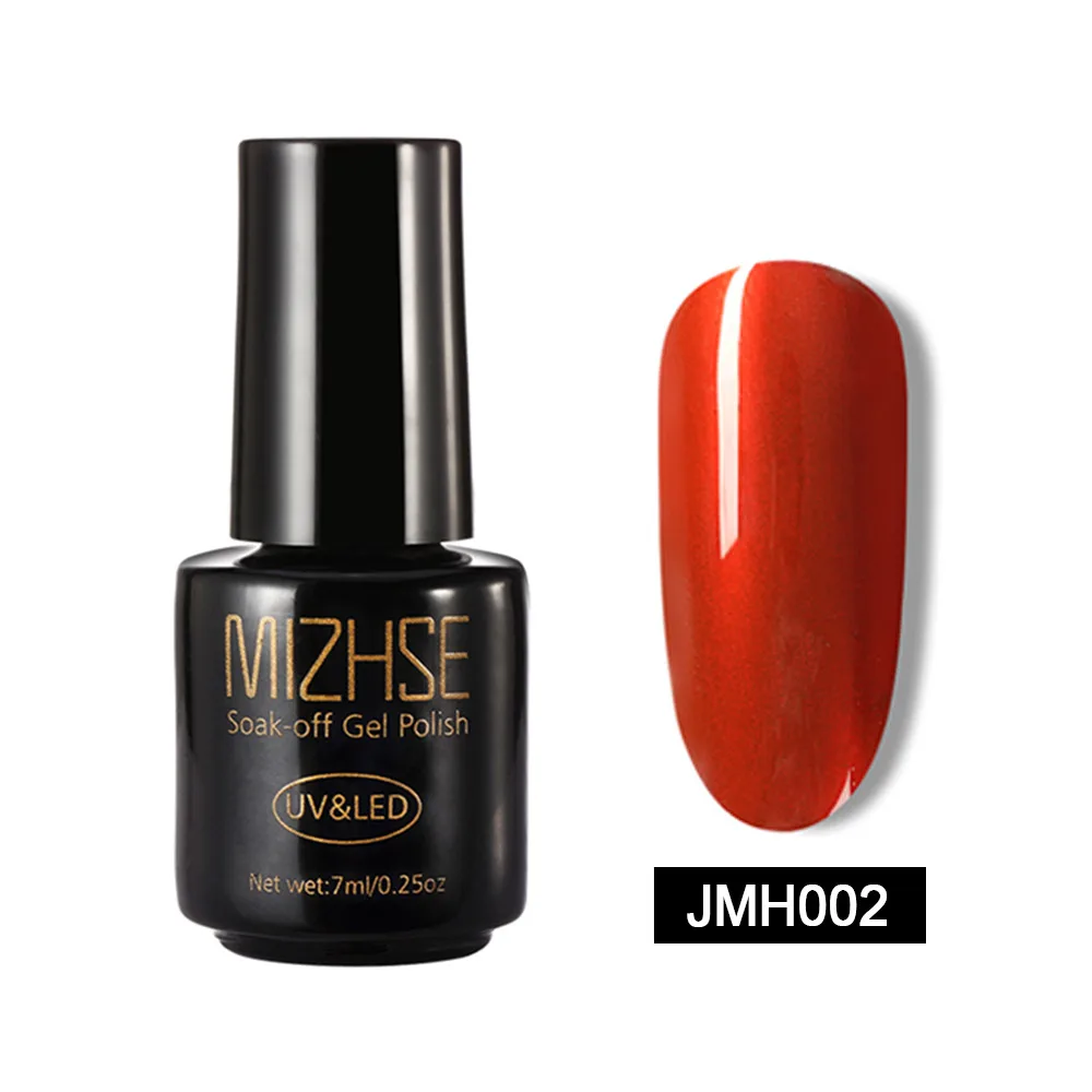 JMH002 MIZHSE титановый красный Гель-лак зеркальный металлический ярко-розовый красный зеркальный клей для ногтей Гель-лак УФ-гель лак для ногтей красный металл Титан - Цвет: JMH002