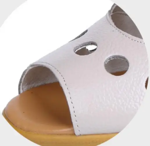 Сандалии женские из натуральной кожи с открытым носком батальных