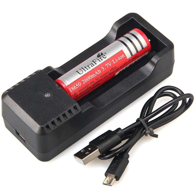 

UltraFire LED flashlight zoom tactical torch 4-color in 1 professional outdoor hunting flash USB rechargeable 18650 battery