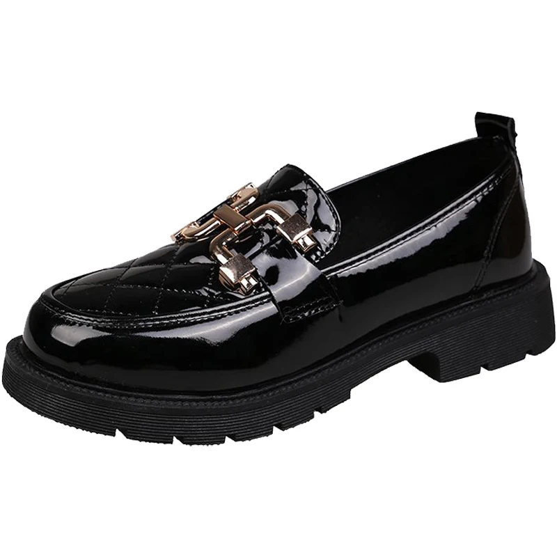 

SONLARFU Shoes female2020Spring New thick bottom all-matching loafer shoes shoes woman womens shoes platform heels ladies