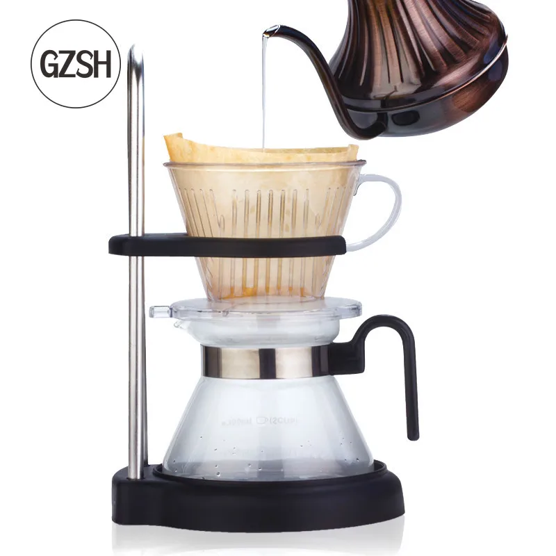 GZSH каучуковый ручной держатель для кофе на 1 4 человек Веерообразный фильтр чашка