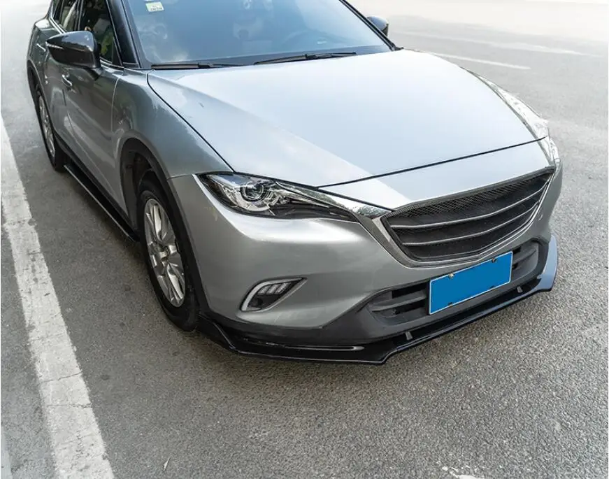 3 шт./компл. ABS/углеродного волокна автомобиля Передние Губы разветвители бампер