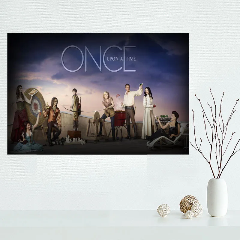 

New arrival Custom Once Upon A Time Canvas Painting Poster Home Decor Cloth Fabric Wall Art Poster for Living Room