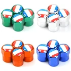 Новые колпачки клапанов автомобильных шин, 4 шт., накладка на стебли воздушных шин, чехол для Renault koleos duster megane 2 logan clio CAPTUR, автостайлинг