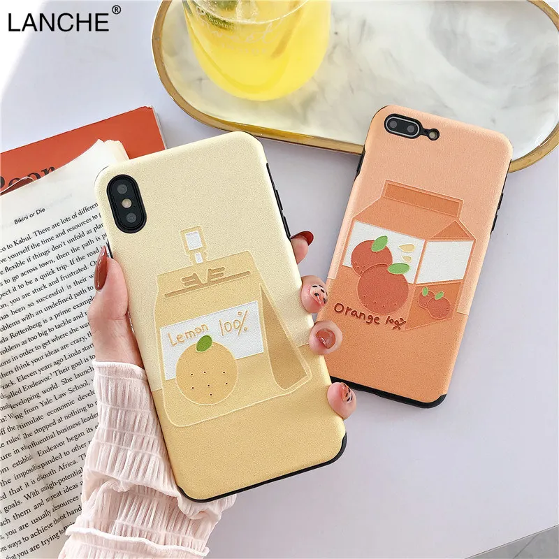 LANCHE оранжевый лимонный рельефный узор мягкий ТПУ чехол для телефона huawei P20 P30 mate 20