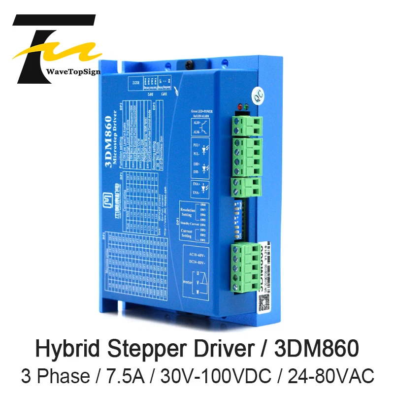JMC 3 фазный драйвер шагового двигателя 3DM860 входное напряжение 24 ~ 80VAC 30 100VDC 7.5A матч