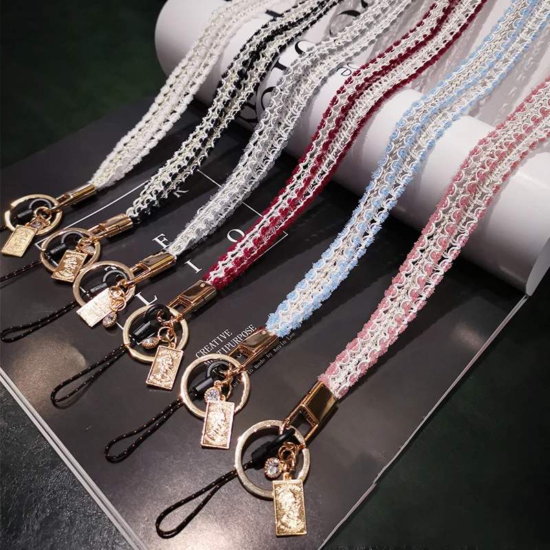 

Hollow Small Incense Wind Lanyard for Keys Lanyard Mobile Key Chains Card Neck Straps Anti-theft Mobile Phone Chain Lanyards