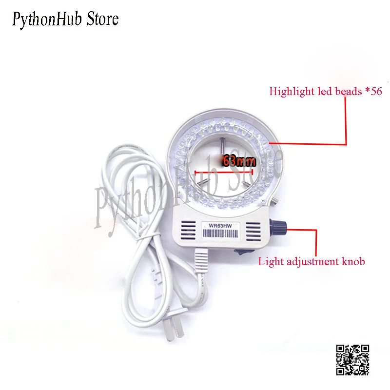 

Светодиодный светильник микроскопа источник WR63HW кольцевой светильник CCD промышленная камера заполняющий светильник микромонтажная машин...