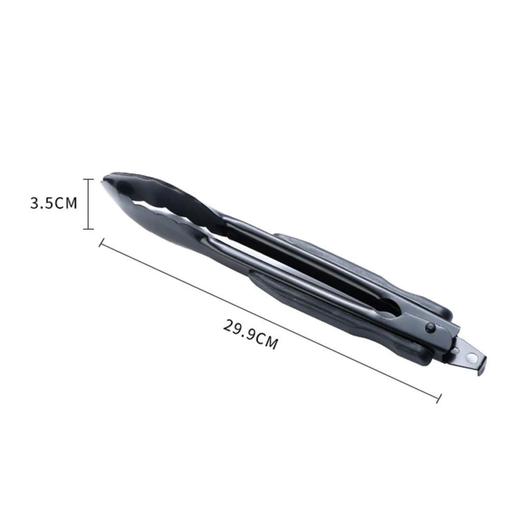

One stainless steel heat-resistant food forceps, creative antiskid nylon bread forceps, service forceps, kitchen tools, barbecue
