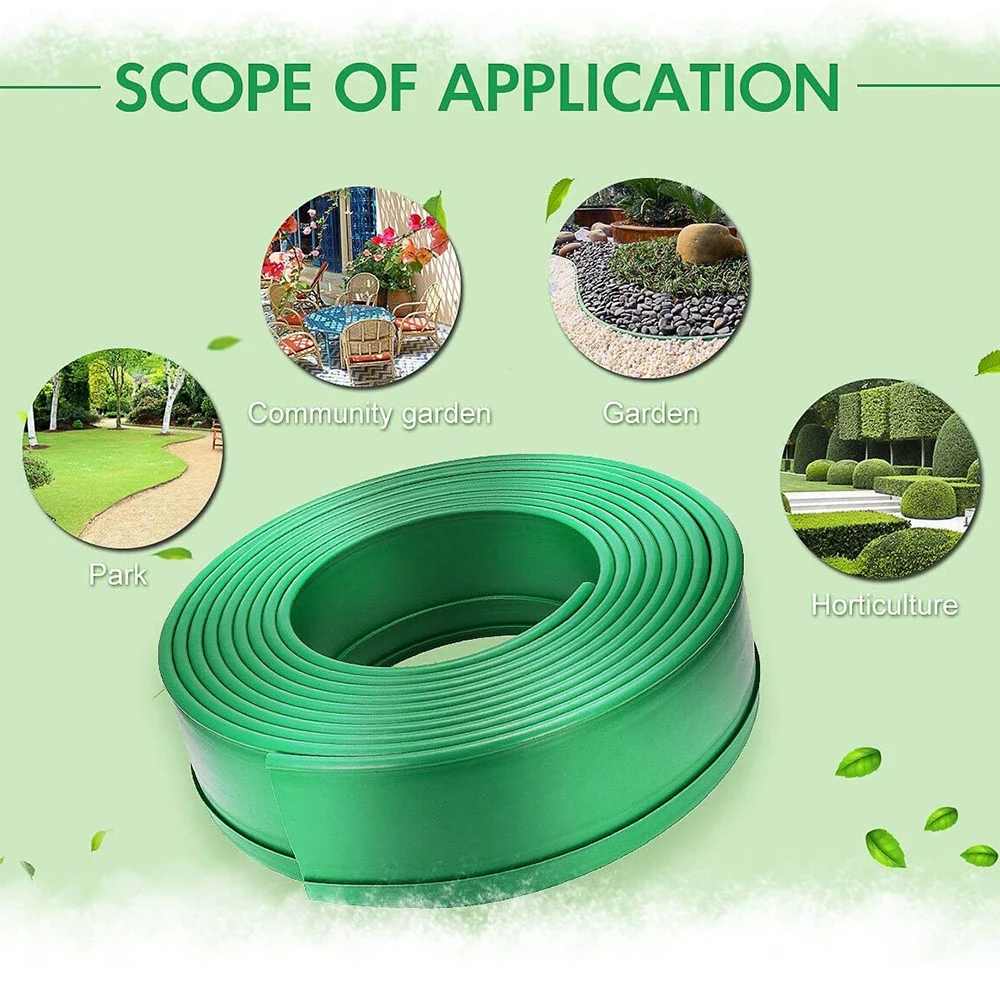 Пластмассовый пояс для ограждения в виде газона 5 м | Дом и сад