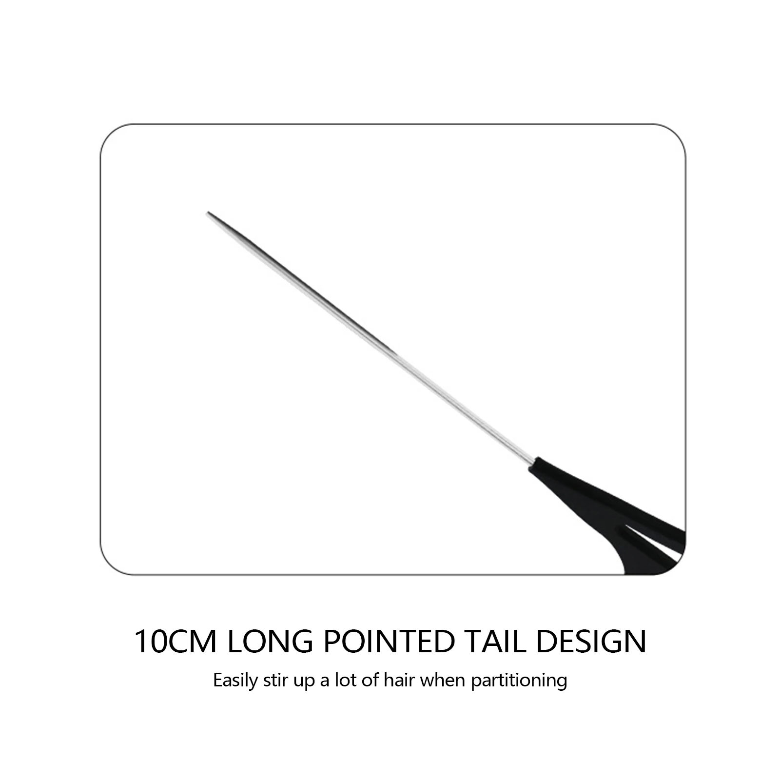

1pcs Abs Woven Hair Dyeing Brush Salon Dyeing And Tail Combs Separately Separate Highlighting Combs Home Diy Hair Dyeing Tools