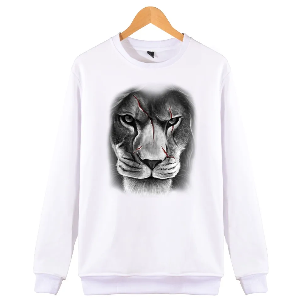 Толстовка с капюшоном King of lion для мужчин и женщин свободные кофты удобные