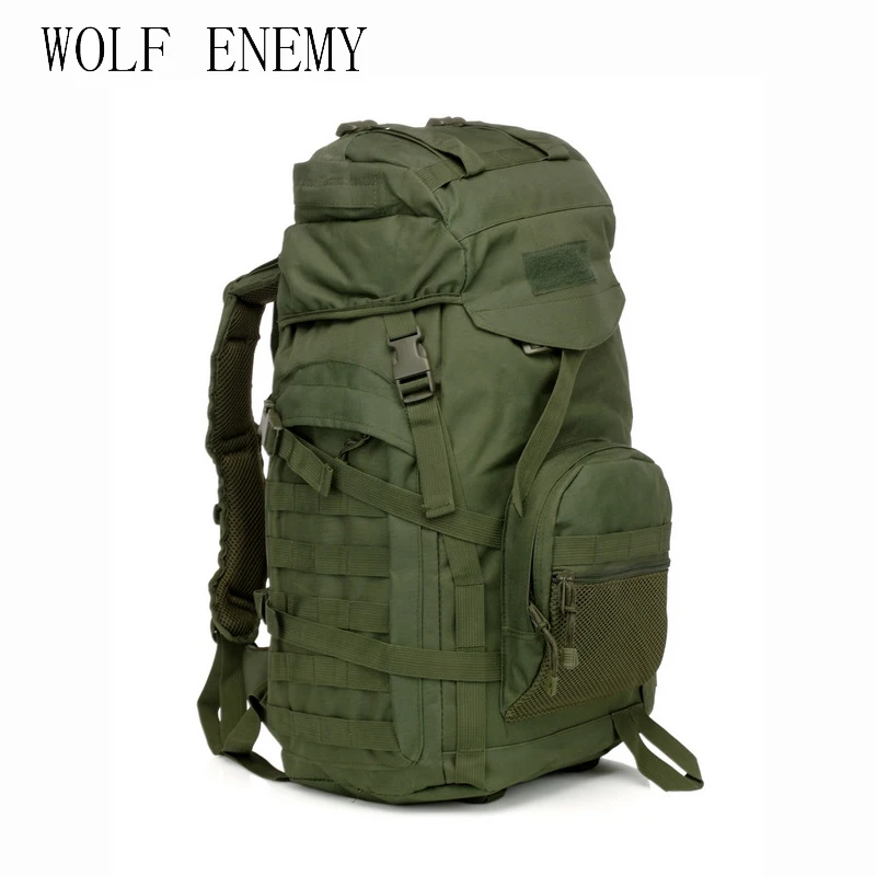 Molle 60L Camping Rucksack Tactical Military Backpack Large Waterproof Backpacks Camouflage Hiking Outdoor Shoulder Bag