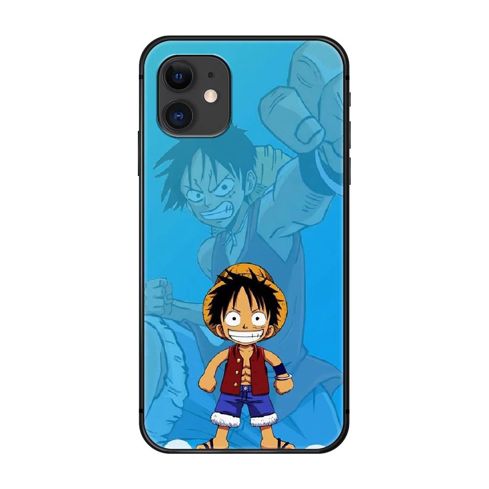 

Monkey D. Luffy Phone Case Cover Hull For iphone 5 5s se 2 6 6s 7 8 plus X XS XR 11 PRO MAX black coque luxury bumper soft funda