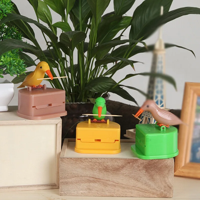 С автоматическим выдвижением и зубочистка коробка держатель Контейнер милый