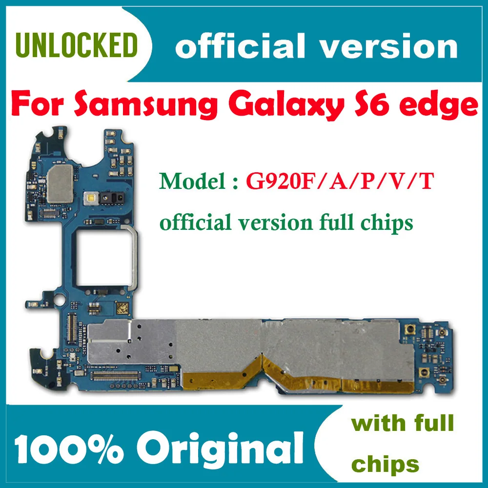 Европейская версия 32 ГБ для материнской платы Samsung Galaxy S6 G920F оригинальная