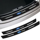 Защита заднего бампера автомобиля из углеродного волокна, наклейка с отделкой от царапин для фотоэскорт Focus 1 Focus 3 Focus 2 стиля