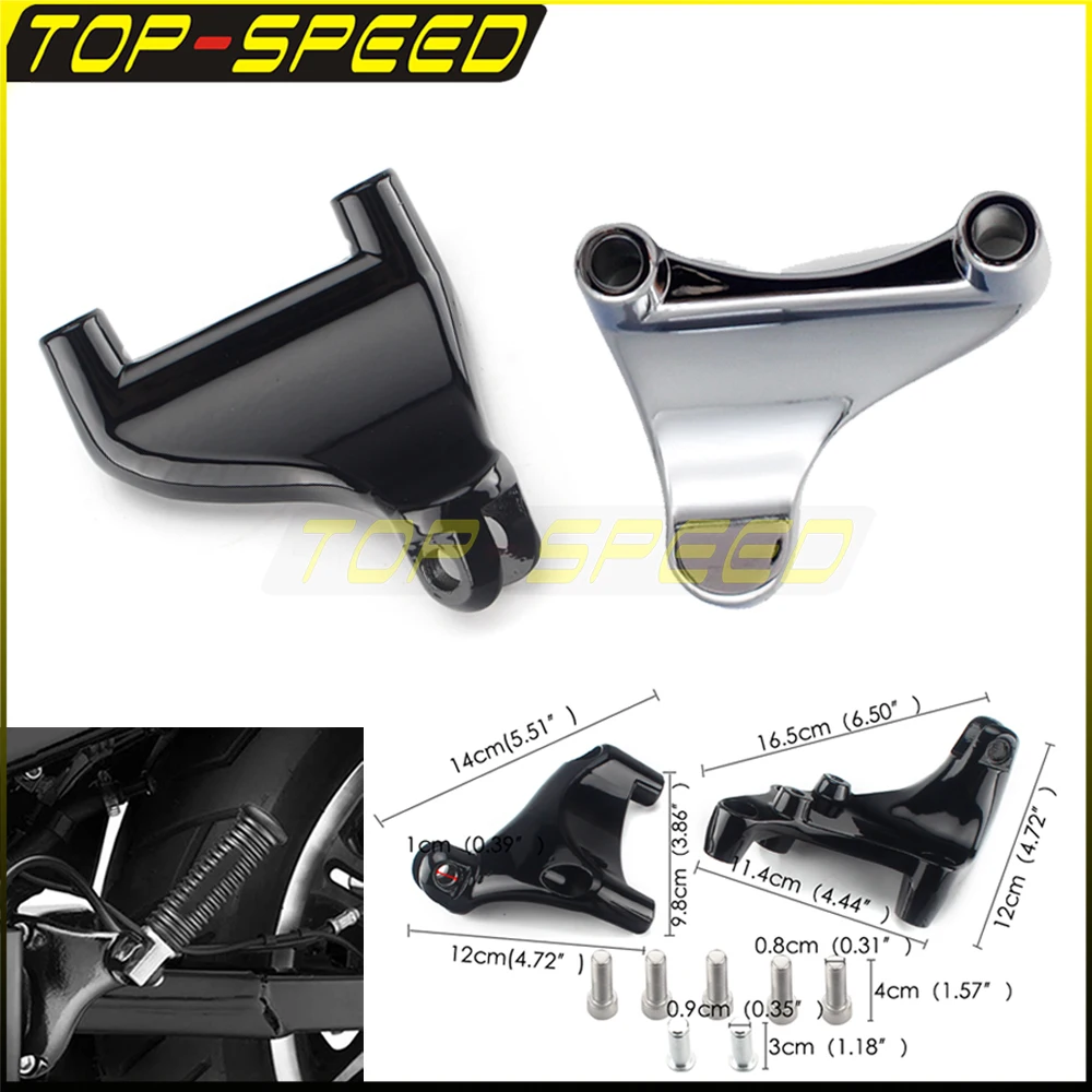 

Motorcycle Rear Passenger Foot Pegs Mount Bracket Fit For Harley SuperLow XL883L Iron 883 XL883N XL1200C Sportster 2014-2019