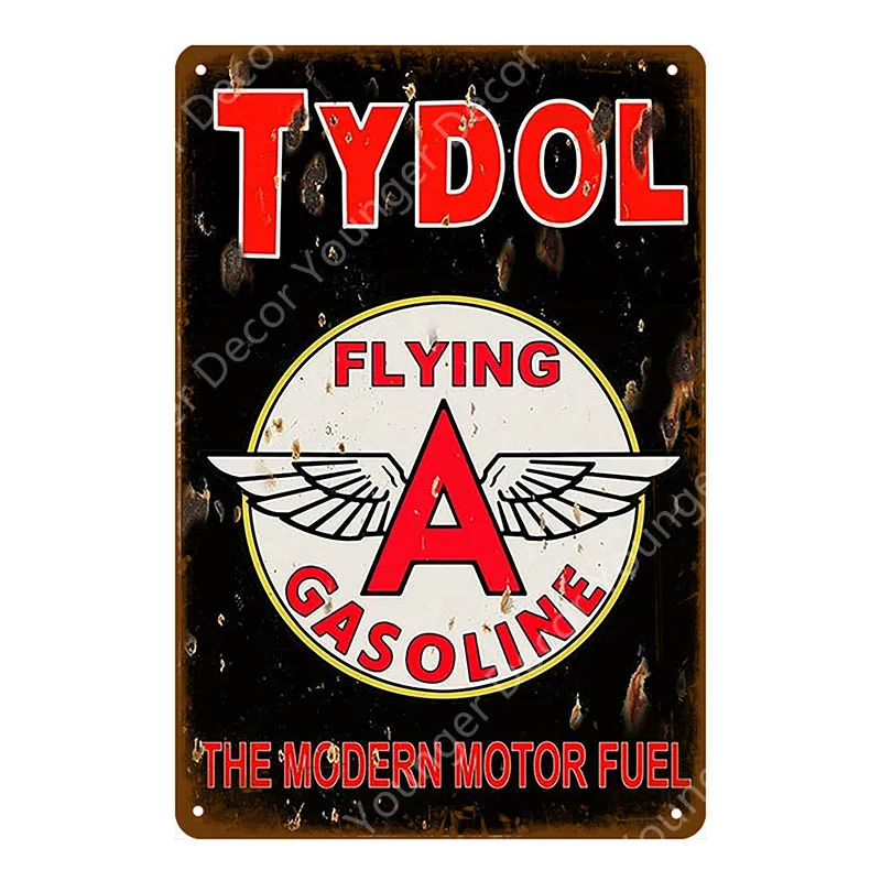 YD6619AI Vintage Alba Lube Motor Oil Metal Signs Power Lube Gasoline Garage Decor Ampol NGK Spark Plugs Art Poster Wall Plaque YI-142 - Цвет: YD6619AI
