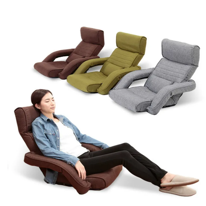 

Lounge Armchair Floor Seating Fashion Sofas Upholstered Chaise Comfort Leisure Foldable Recliner Chair Living Room Furniture