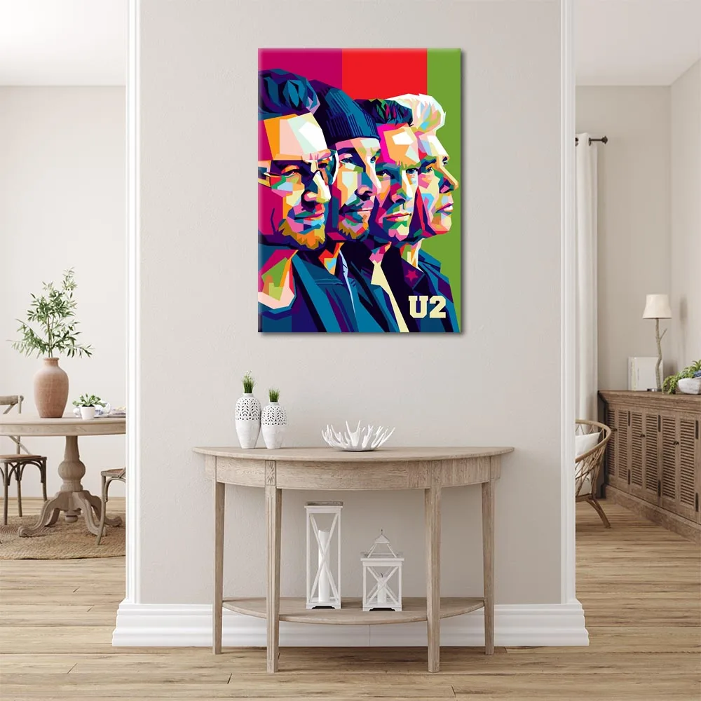 Постер на холсте U2 Band Pop Art портрет настенная живопись постеры и принты настенные