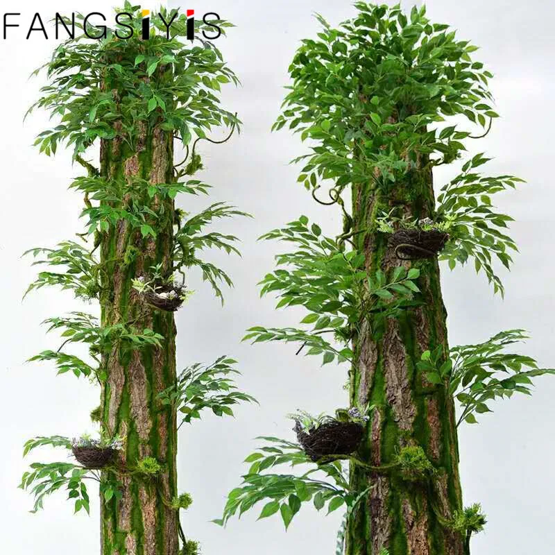 

Simulation Bark Decoration Landscaping Decal Artificial plants Fake Plants Flower for Living Room Pipeline Column Wall Surface