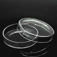 glass petri dish 60 mm high borosilicate glass thick culture dish clear and smooth lab glassware resist high temperature 10 pk