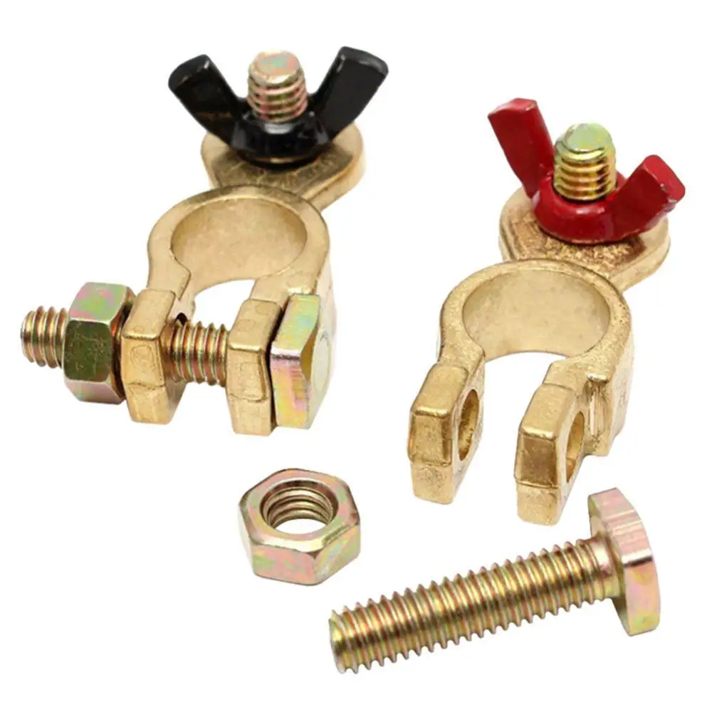 

2Pcs Universal Negative Positive Auto Car Truck Van Battery Terminal Clamp Clips Connector Car Accessories