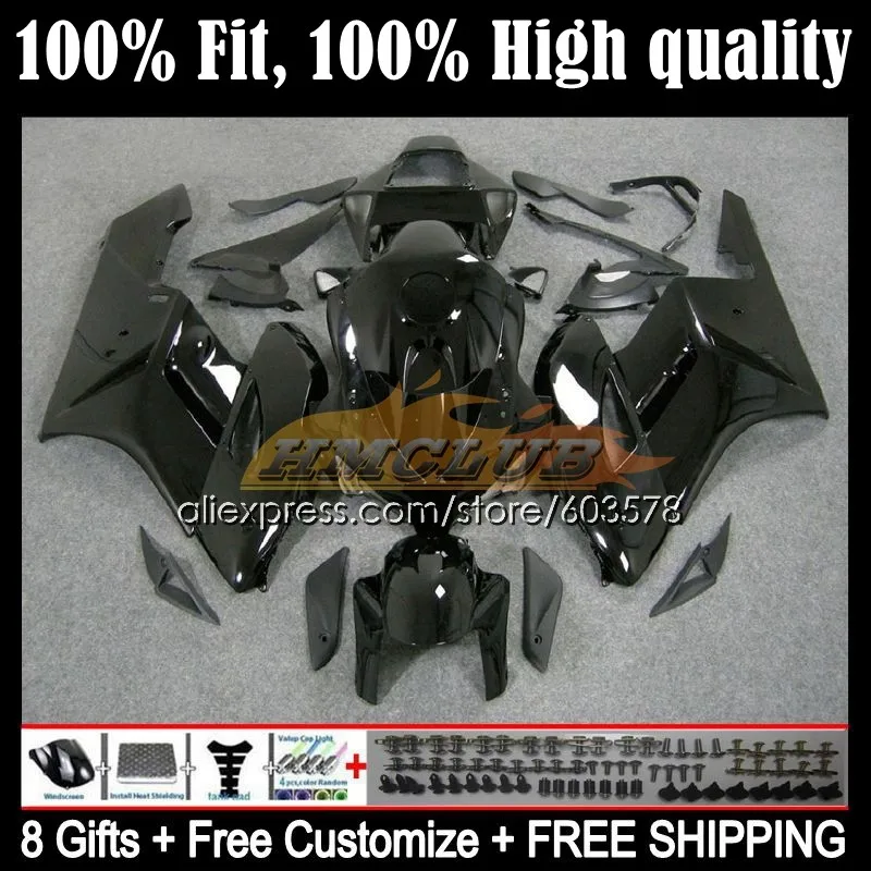 

Bodys Injection For HONDA CBR1000 CBR 1000 RR CC 1000CC 50CL.1 CBR1000RR 04 05 CBR 1000RR 2004 2005 OEM Fairings Glossy black