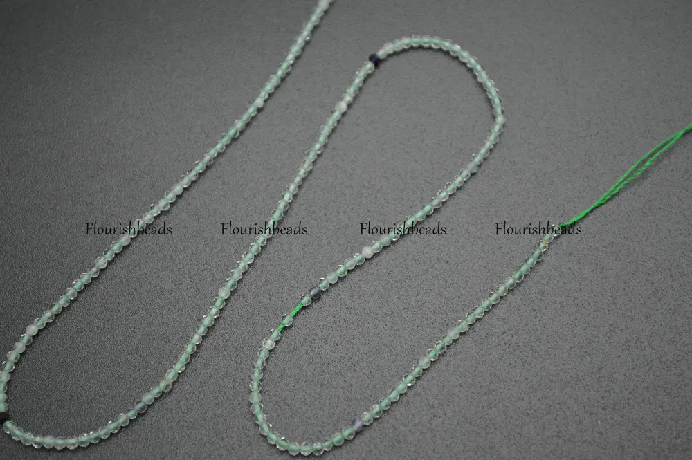 Оптовая продажа 2 мм граненые алмазные режущие круглые бусины из натурального