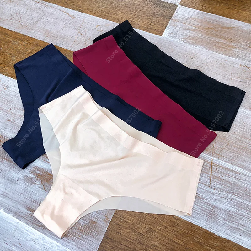 

Xiaomi 1pcs Seamless Panty Women Ice Silk Underwear Female Comfort Intimates Fashion Low-Rise Briefs 5 Colors Intimates Lingerie