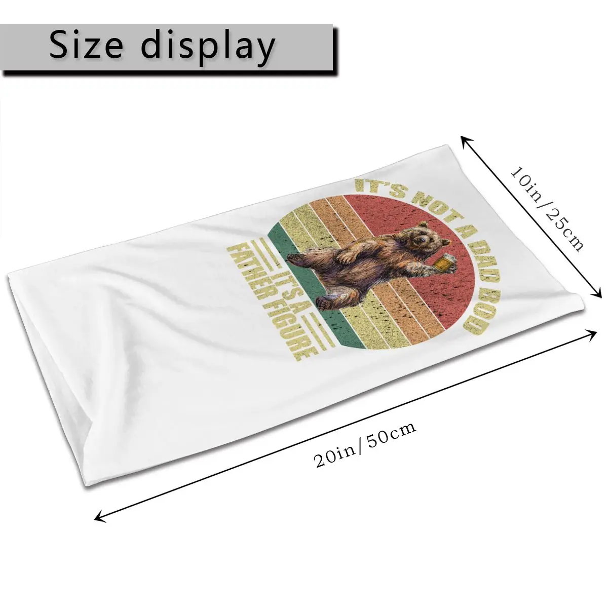 Шарфы для Дня отца медведя пива папы маски на половину лица шарф Хэллоуин банданы