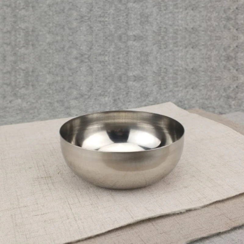 Креативная Корейская миска для риса из нержавеющей стали с крышкой каши и супа