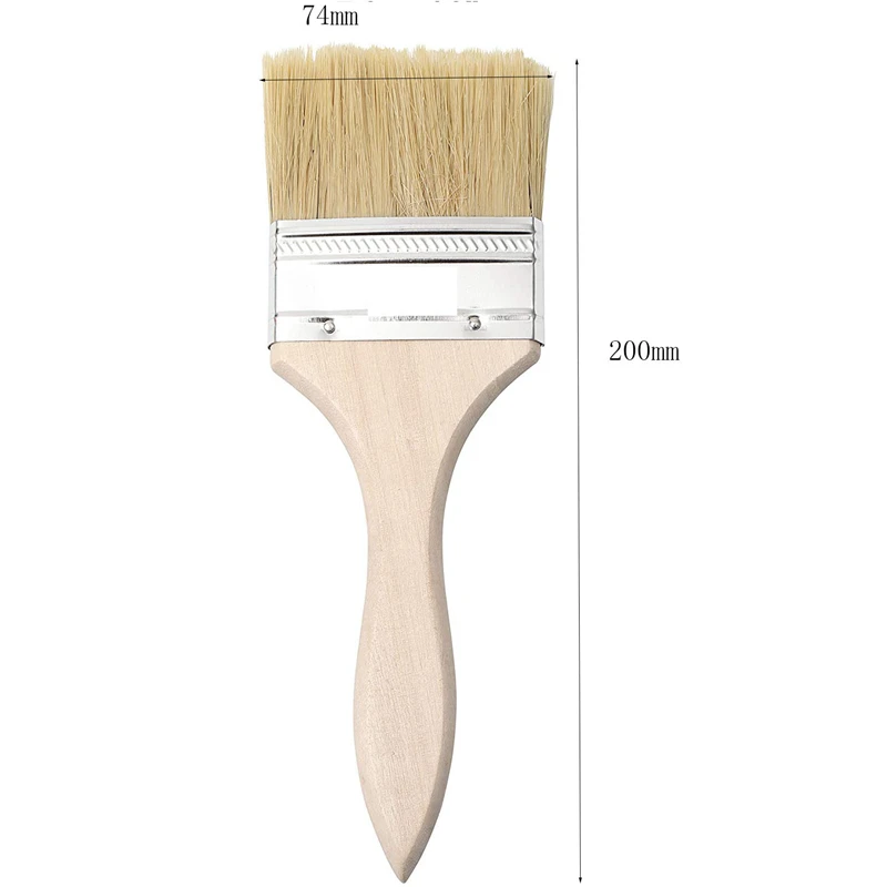 12 Pack of 3 Inch (74mm) Paint Brushes and Chip for Stains Varnishes Glues Gesso Promotion | Обустройство дома