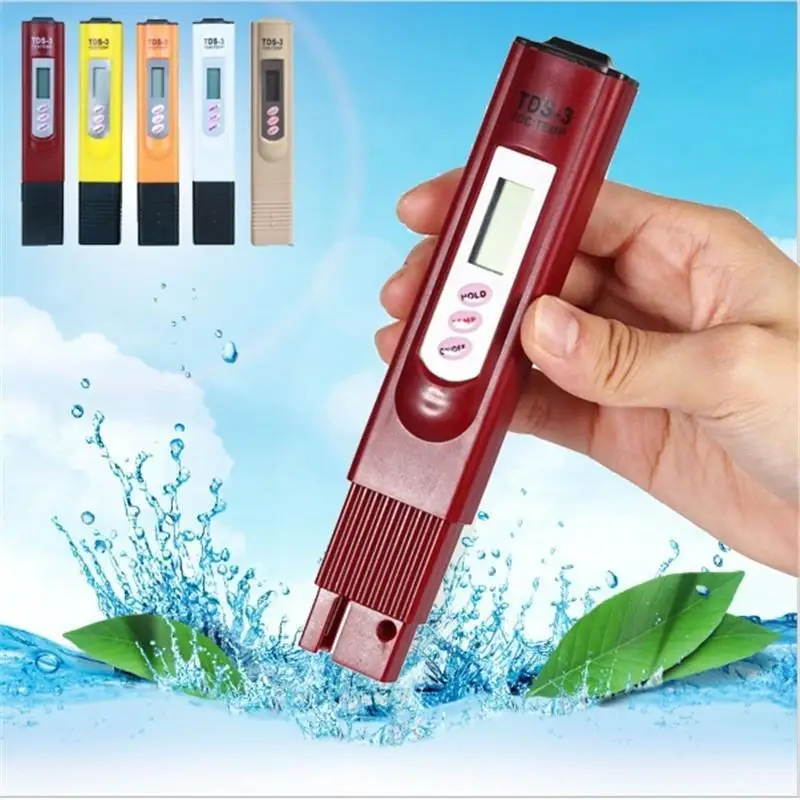 Water Quality Tester Digital LCD Testing PenTDS Meter 0-9990 PPM TempMeasuringPortableDetection Pen | Инструменты