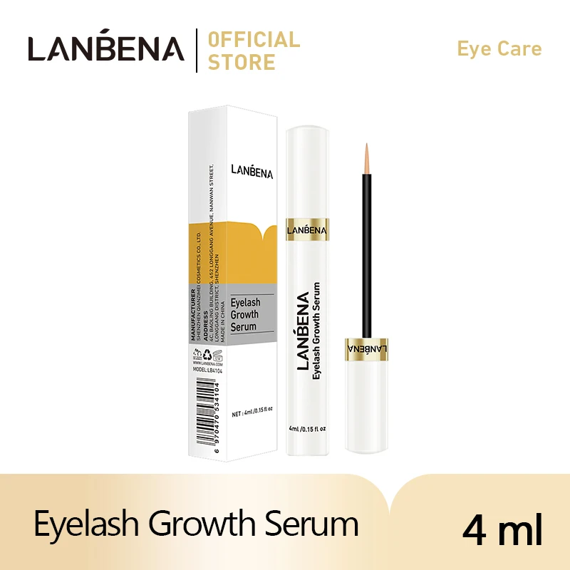 

LANBENA Eyelash Growth Serum 7 Day Eyelash Enhancer Nourishing Essence Longer Fuller Thicker Lashes Big Eyes Beauty Eye care