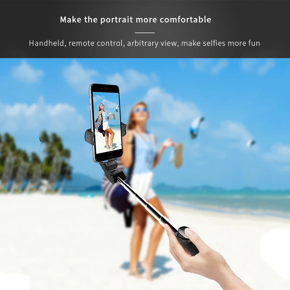 Tripod Stand And Vertical Shot 2 in 1 Bluetooth Stainless Steel Selfie Stick Tripods For IPhone Samsung Mobile Phone | Электроника