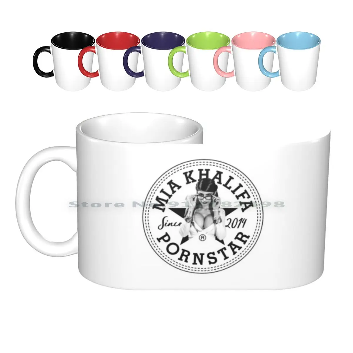 

Керамические кружки khmia alifa с 2014 года, кофейные чашки, кружка для молока и чая, Mia Khalifa Mia с 2014 года, эротические сексуальные эротические чашки д...