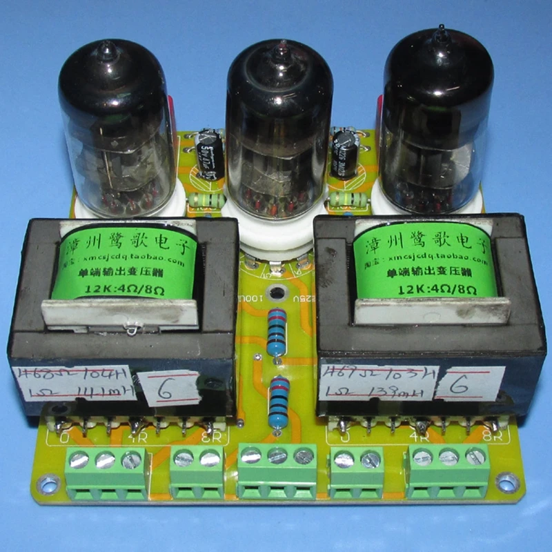 

1W+1W 6N1 push 6N1 parallel single-ended Class A stereo power amplifier board JCDQ79D,sound is fine and smooth sliding listening