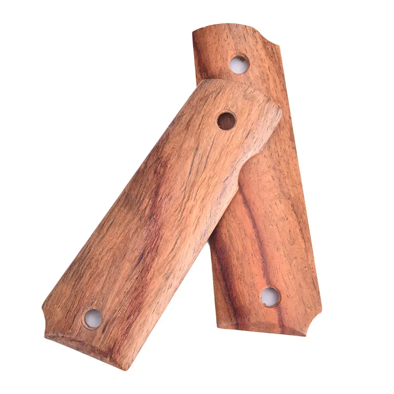 

2pcs Tactics Pistol 1911 Grips High Polished Wood Grips DIY Metarial Handle Scales for1911 accessories
