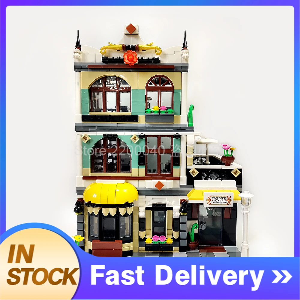 ZHEGAO QL0936 Creator MOC Street View Series римские Конструкторы 1186 шт. кирпичи игрушечные наборы