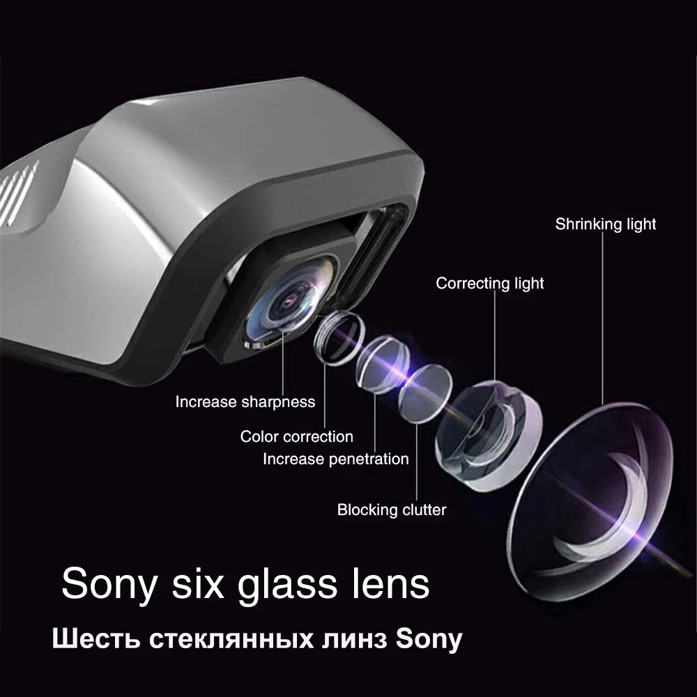 Автомобильный видеорегистратор 1080P HD с ночным видением Adas широкоугольный Android DVR