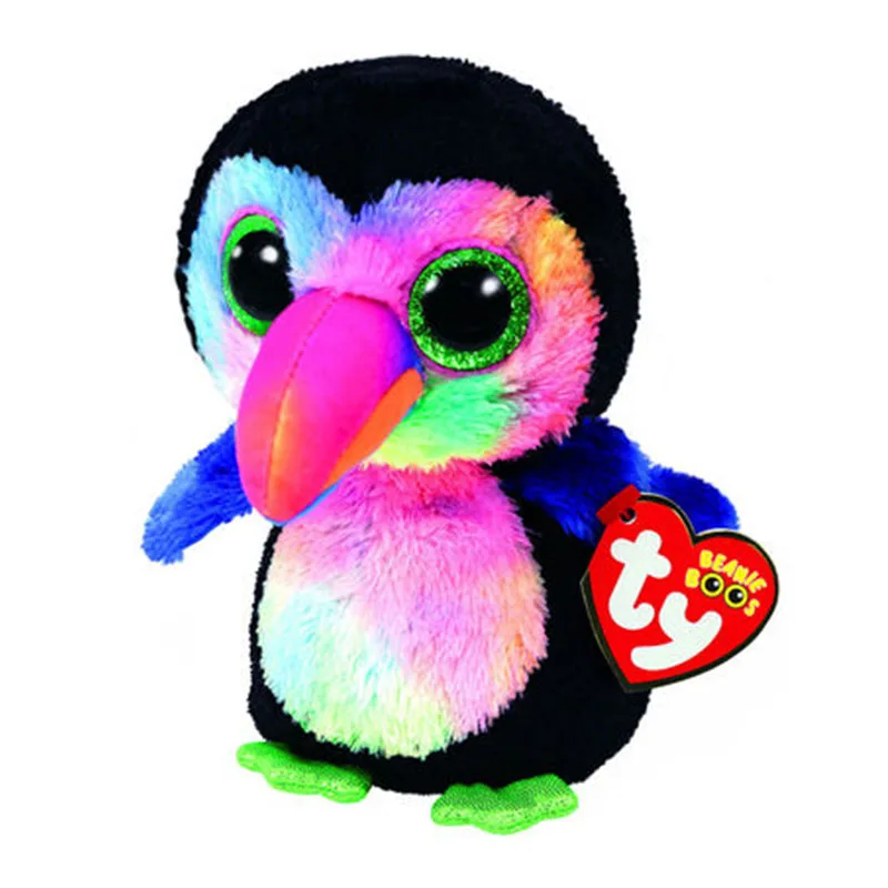 15CM Тай Бини Буз Большие глаза Наполнительные плюшевые животные Кукла Светящаяся Динозавр Пингвин Летучая мышь Леопард Детская коллекция Подарок на День рождения.