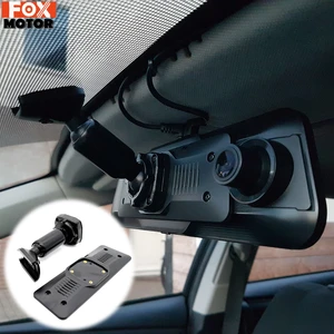 auto rear view mirror back panel interior mirrors bracket arm car dvr gps video recording driving recorder holder dash cam free global shipping