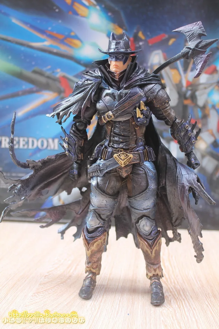 Экшн-фигурка West Cowboy Batman Play Arts Kai PVC 28 см KB0614 подвижный фильм Bat Man Playarts Коллекционная