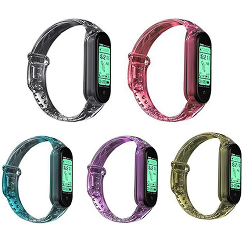 Сменный прозрачный силиконовый ремешок для браслета Xiaomi Mi Band 6 mi band 5 | Электроника