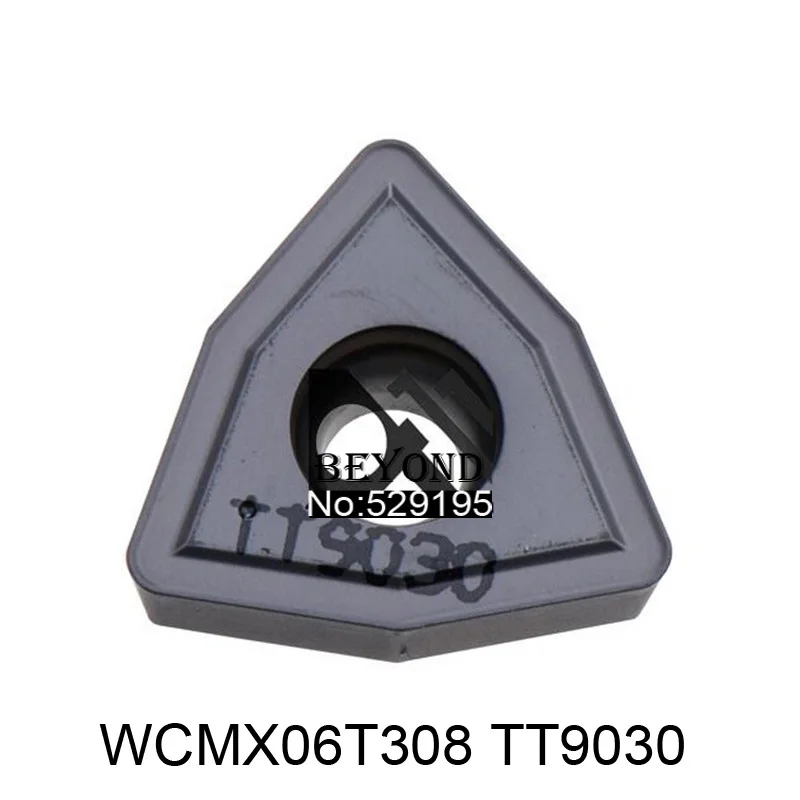 

TegTec 10 шт. WCMX06T308 TT9030 10 шт. WCMX 06T30 8 карбидная вставка для токарного станка Инструменты ЧПУ резак Tunring для U бурения