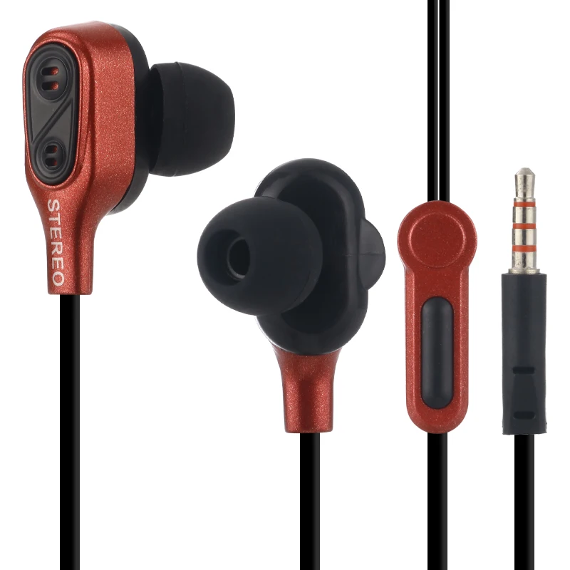 2019 НОВЕЙШИЕ Наушники вкладыши стерео проводные наушники с двойным приводом